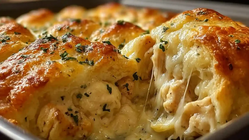 Cheesy Chicken Crescent Bake