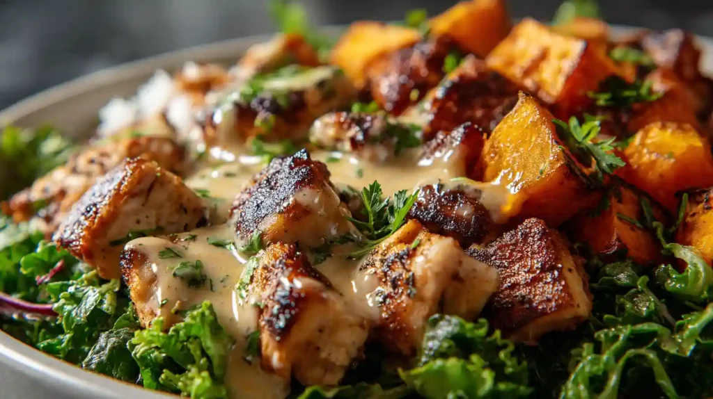 Healthy Chicken & Sweet Potato Bowls