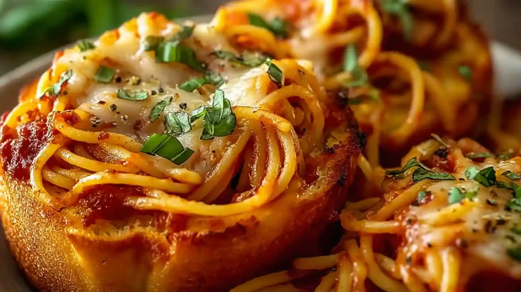 Spaghetti Garlic Bread