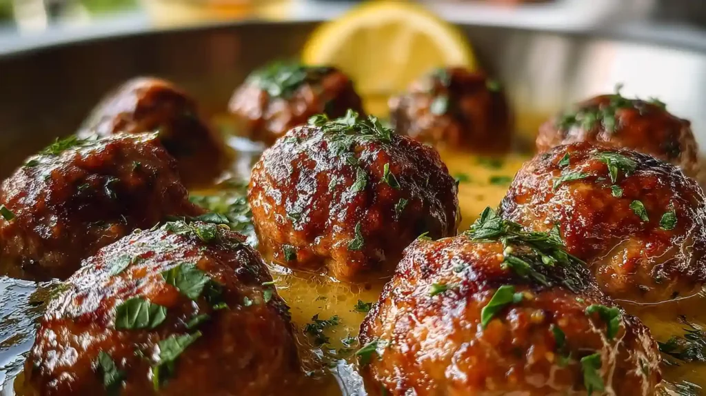 The Softest and Juiciest Greek Meatballs in Lemon Sauce