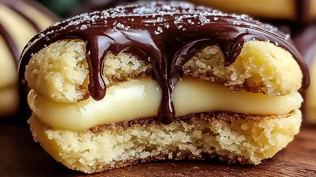 Boston Cream Pie Cookies
