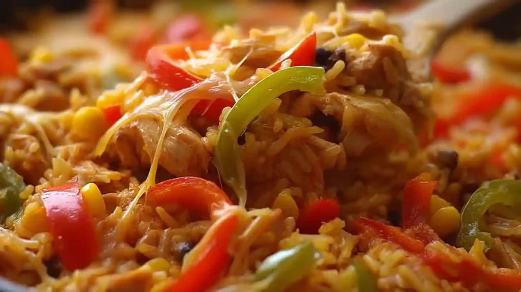 Chicken Fajita Rice Casserole