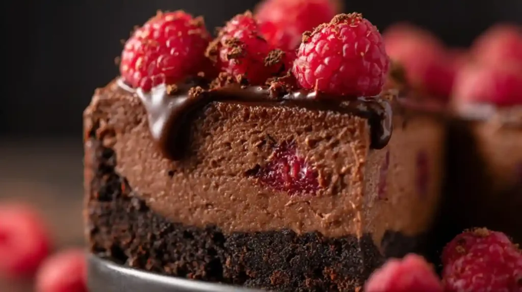 Chocolate Raspberry Cheesecake
