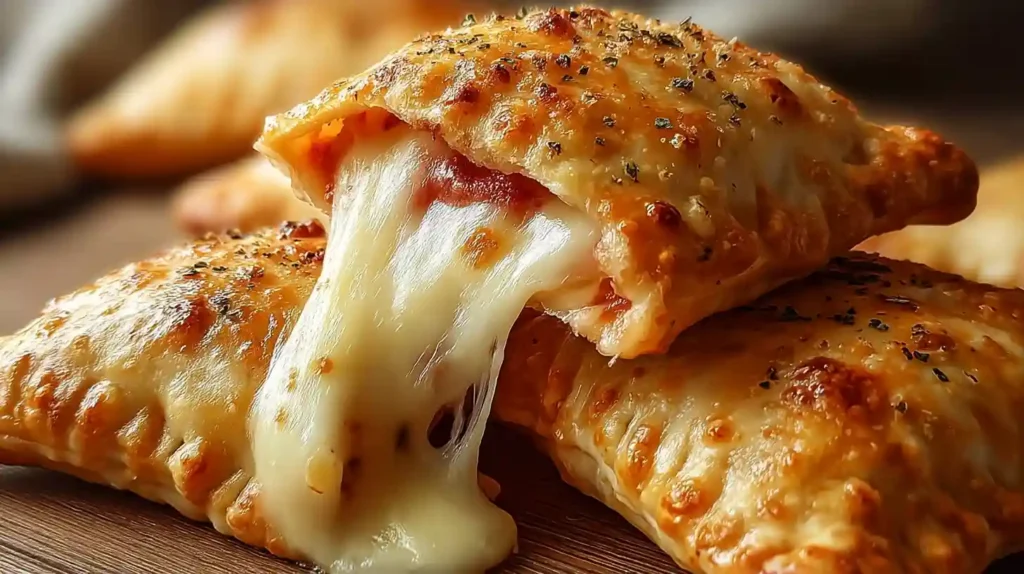 Homemade Cheesy Pizza Pockets