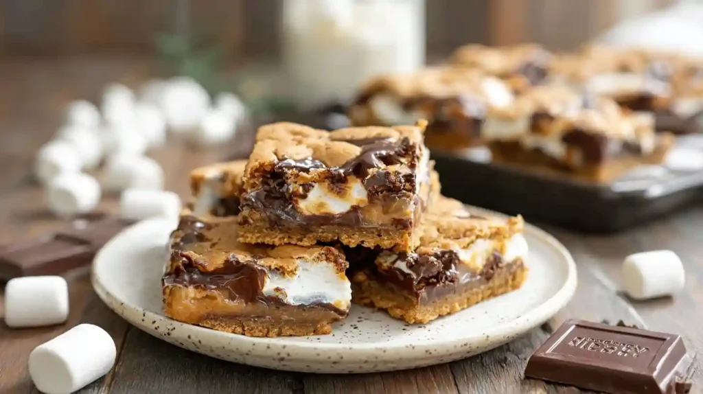 S’mores Cookie Bars