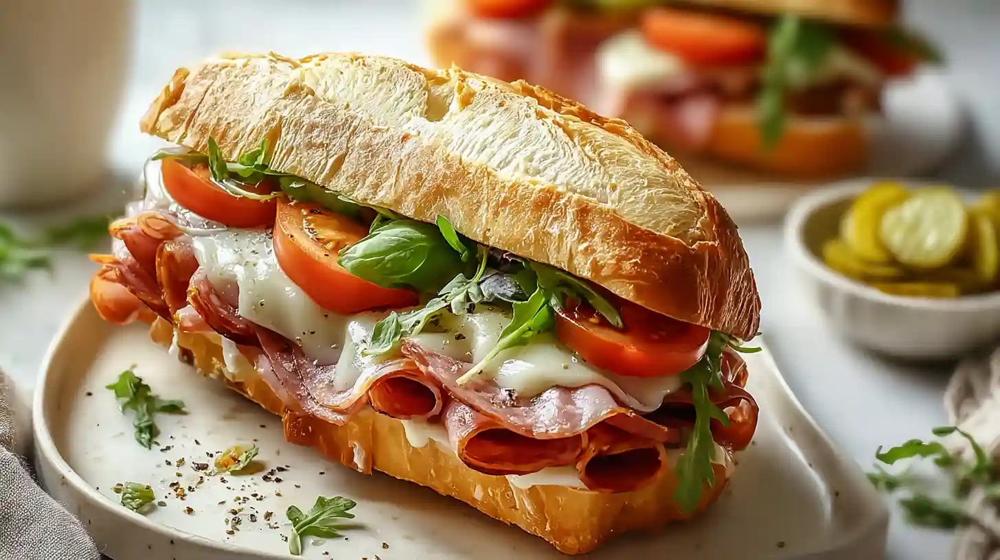 Baked Italian Grinder Sandwiches