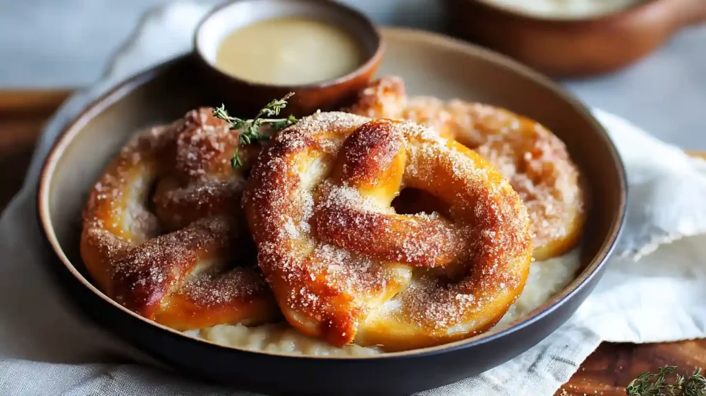 Cinnamon Sugar Soft Pretzels