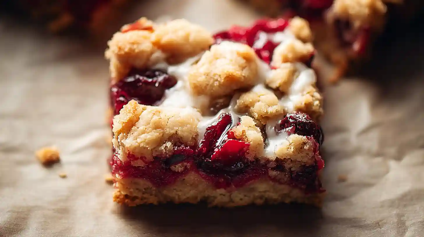 Cranberry Crumble Bars