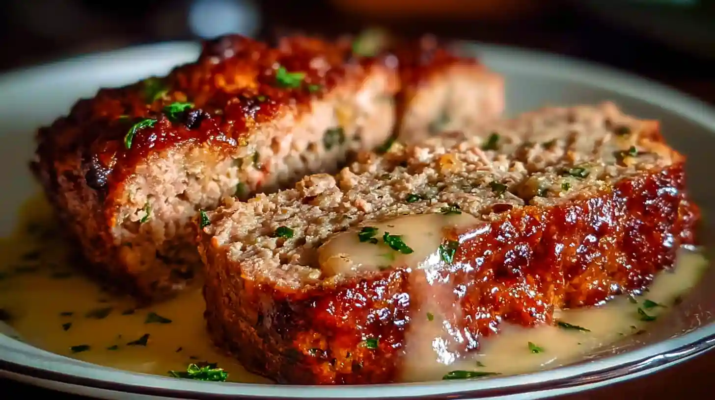 Irresistible Garlic Parmesan Chicken Meatloaf