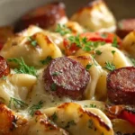 Kielbasa and Pierogi Bake