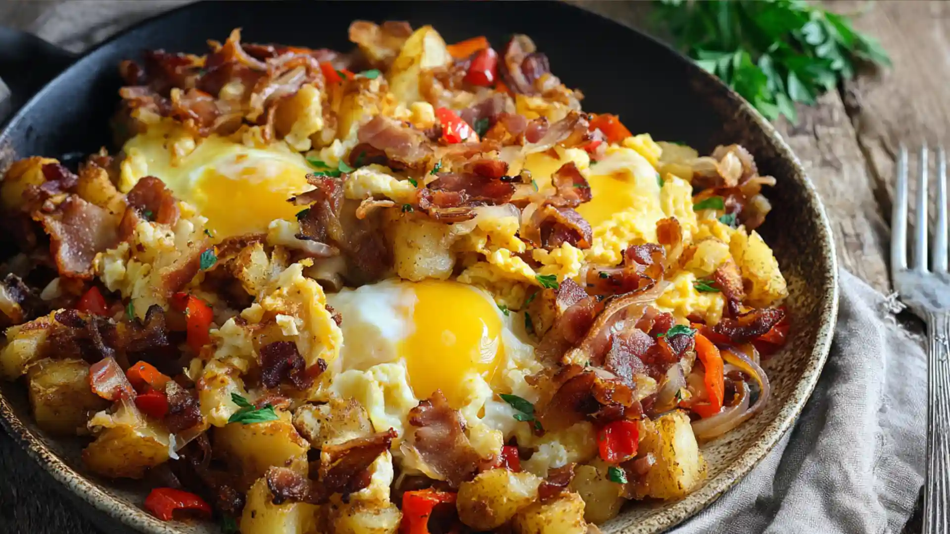 Simple Loaded Breakfast Skillet Recipe