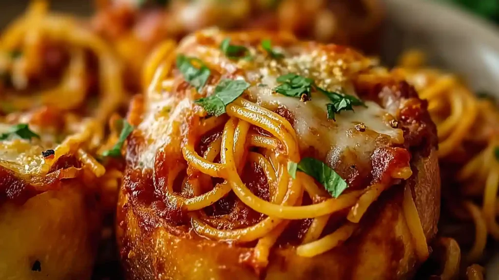 Spaghetti Garlic Bread