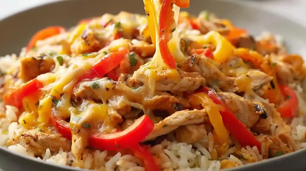 Chicken Fajita Rice Casserole