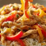 Chicken Fajita Rice Casserole