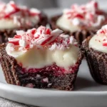 Chocolate Peppermint Cookie Cups with Cheesecake
