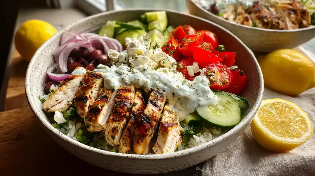 Greek Chicken Bowls