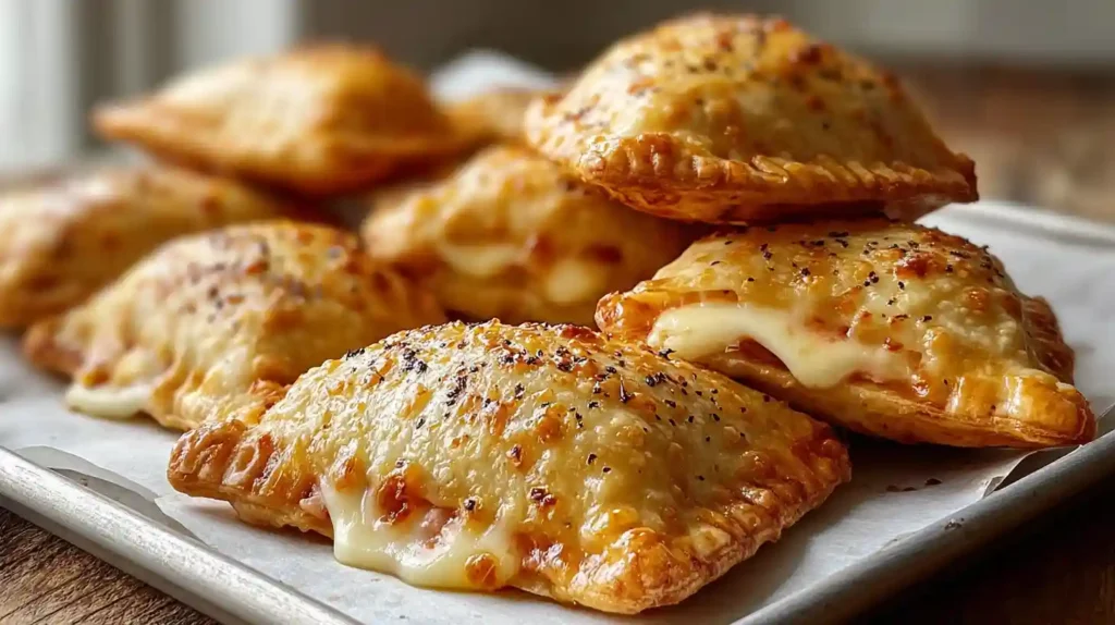 Homemade Cheesy Pizza Pockets