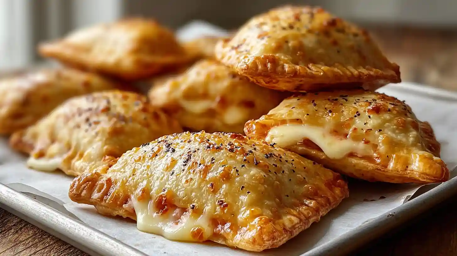 Homemade Cheesy Pizza Pockets