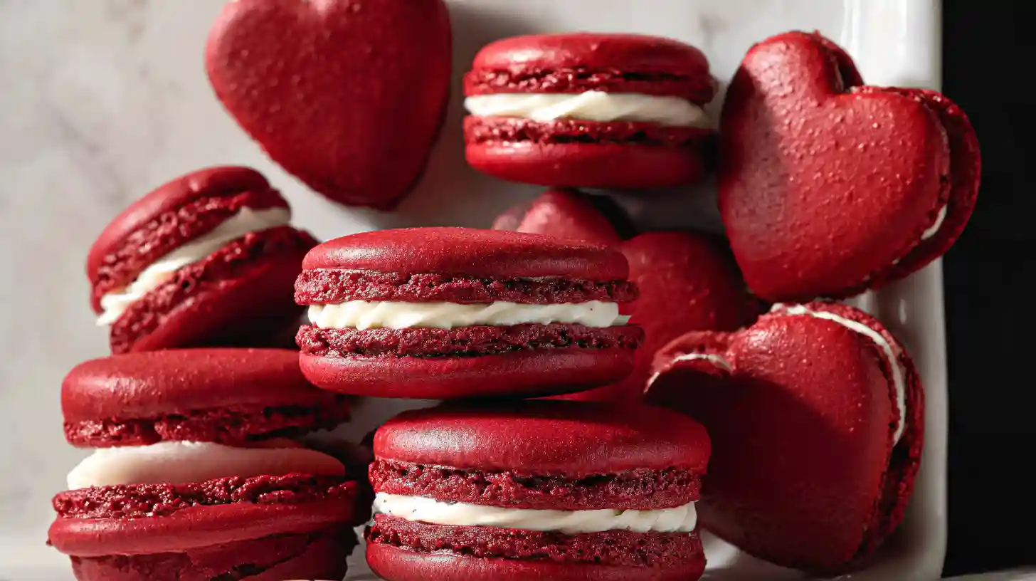 Red Velvet Macarons