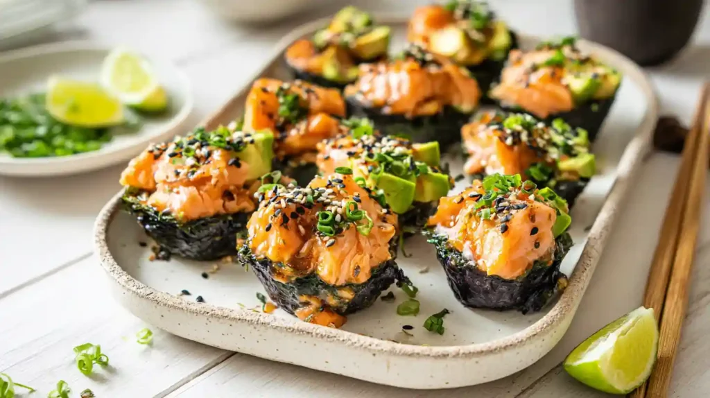 Salmon Sushi Cups