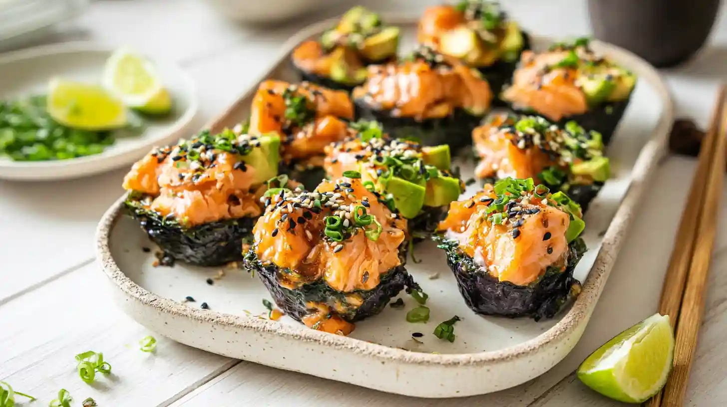 Salmon Sushi Cups