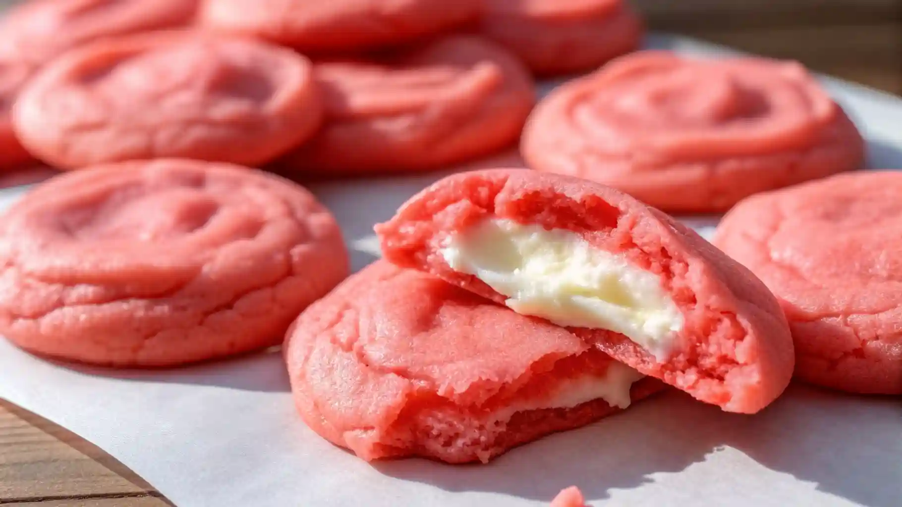 Strawberry Cheesecake Cookies