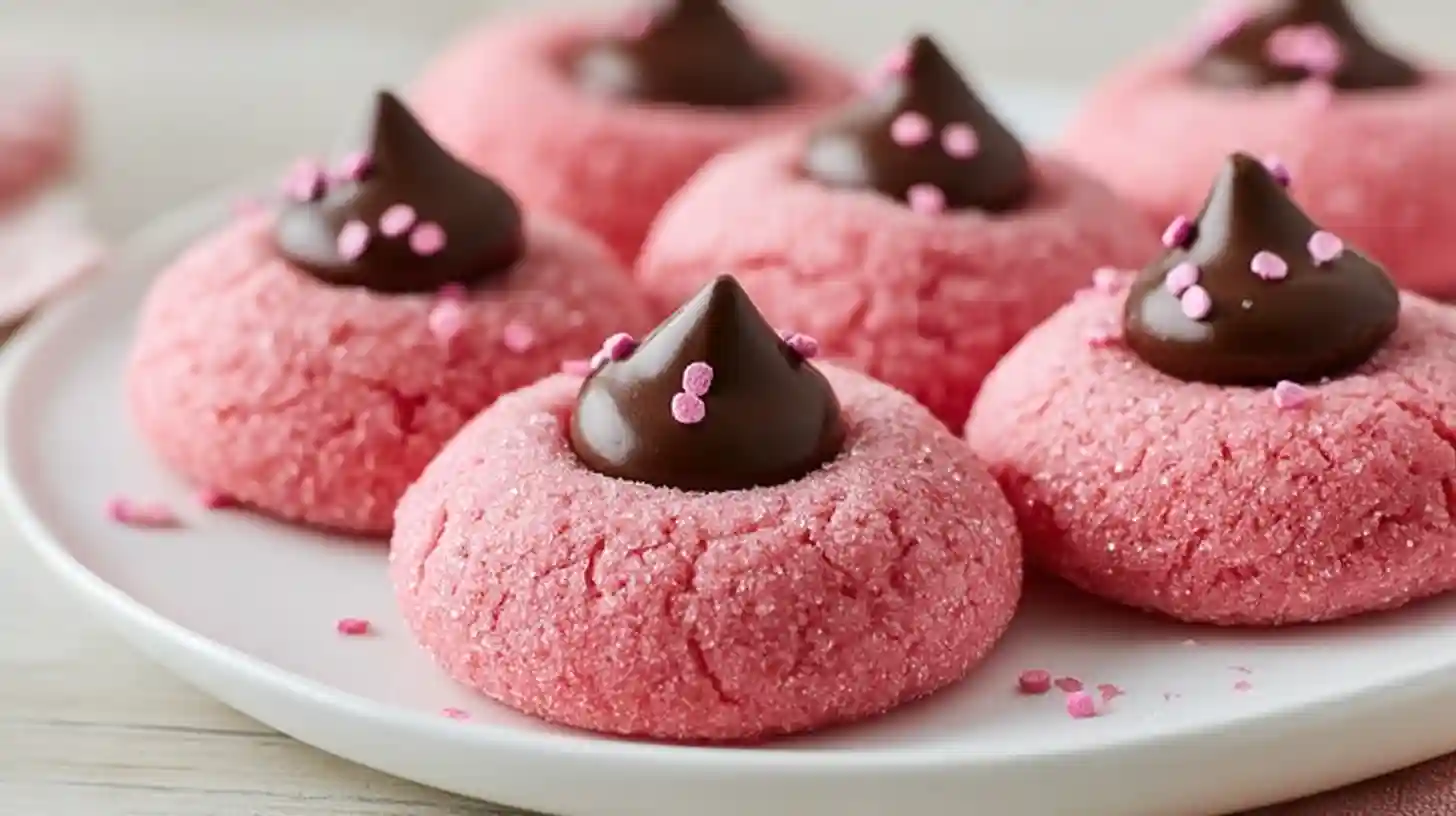 Strawberry Kiss Cookies