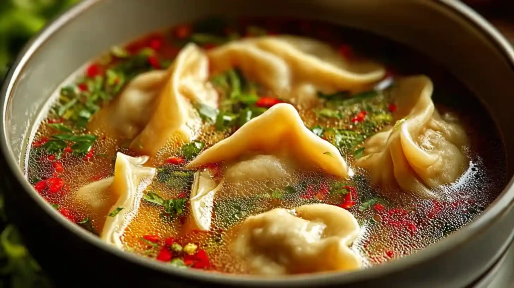 Thai Potsticker Coconut Soup