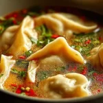 Thai Potsticker Coconut Soup